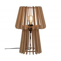 nordlux-lampe à poser - groa - bois - nature (marron) -  e27 (2213155014)