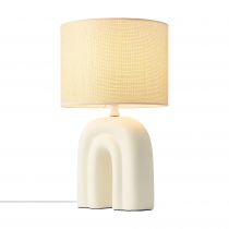 nordlux-lampe à poser - haze - céramique - beige -  e27 (2412705009)