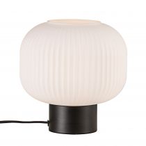 nordlux-lampe à poser - milford - verre - noir -  e27 (48965001)