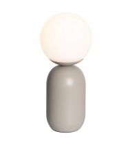 nordlux-lampe à poser - notti - métal - gris -  e14 (2011035010)