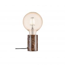 nordlux-lampe à poser - siv - marbre - marron -  e27 (45875018)
