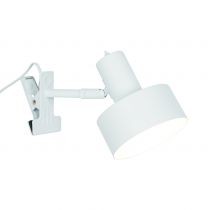nordlux-luminaire à pince - matis - métal - blanc - e27 (2512222001)