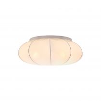 nordlux-plafonnier - aeron 60 - textile - blanc -  e27 (2412226001)