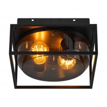 nordlux-plafonnier - griffin - aluminium - fumé -  e27 (2218126047)