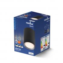 nordlux-plafonnier - landonsmart long - métal - noir - led module incl. (2110850103)