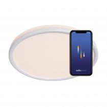 nordlux-plafonnier - livasmart -  plastique - blanc - led module incl. (2110826101)