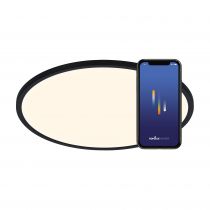 nordlux-plafonnier - ojasmart 42 -  plastique - noir - led module incl. (2015136103)