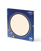 nordlux-plafonnier - ojasmart 60 -  plastique - noir - led module incl. (2015146103)