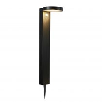 nordlux-potelet - rica rond - acier inoxydable - noir - solarled (2118158003)