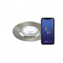 nordlux-spot encastré - donsmart rgb -  plastique - brossé nickel - led module incl. (2110900155)