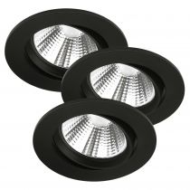 nordlux-spot encastré - fremont 3-kit - métal - noir - led module incl. (47580103)