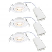 nordlux-spot encastré - monolo 3-kit - matière plastique - blanc - led module incl. (2510310101)