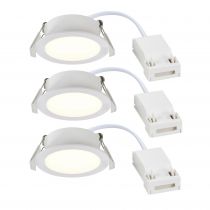 nordlux-spot encastré - olea 3-kit - matière plastique - blanc - led module incl. (2510400101)