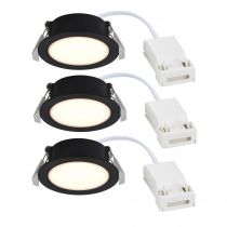 nordlux-spot encastré - olea 3-kit - matière plastique - noir - led module incl. (2510400103)