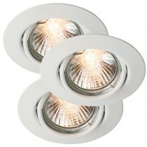 nordlux-spot encastré - triton x3 - métal - blanc -  gu10 (54540101)