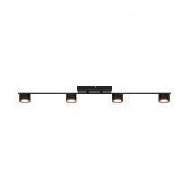 nordlux-spoterie - clyde x4 - métal - noir - led module incl. (2213530103)