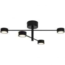 nordlux-spoterie - clyde x4 - métal - noir - led module incl. (2412260103)
