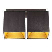 nordlux-spoterie - ethan x2 - aluminium - mat noir -  gu10 (2110410103)