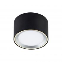 nordlux-surface spot - fallon - métal - noir/acier - led module incl. (47540103)