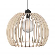 nordlux-suspension - chino 40 - bois - nature (marron) -  e27 (84843014)