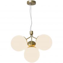 nordlux-suspension - ivona x4 - verre - laiton -  e27 (2112153035)