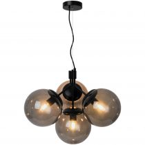 nordlux-suspension - ivona x4 - verre - noir -  e27 (2112153003)