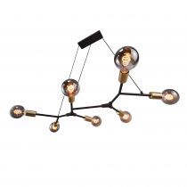 nordlux-suspension - josefine x7 - métal - noir -  e27 (2010303003)