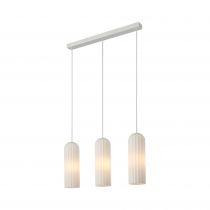 nordlux-suspension - miella x3 - verre - blanc -  e27 (2412533001)