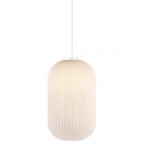 nordlux-suspension - milford 20 - verre - opale -  e27 (46573001)