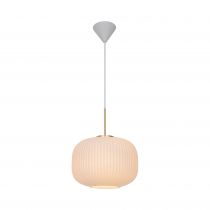 nordlux-suspension - milford 30 - verre - opale -  e27 (2213213001)