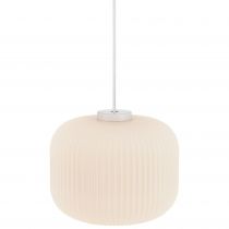 nordlux-suspension - milford 30 - verre - opale -  e27 (46583001)