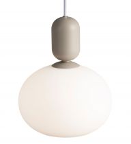 nordlux-suspension - notti - verre - gris -  e27 (2011003010)