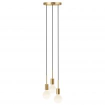 nordlux-suspension - paco x3 - métal - laiton -  e27 (2112063035)