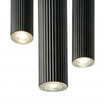 nordlux-suspension - vico x3 - métal - noir -  gu10 (2412123003)