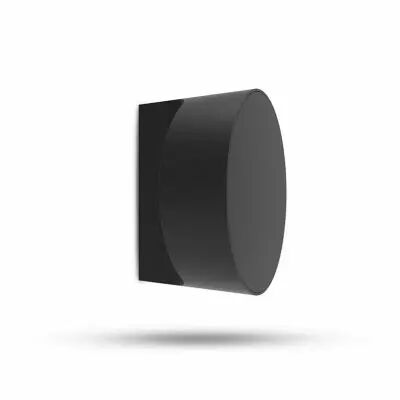 nova applique murale 10w 3000k alu+pc rond noir (100810)