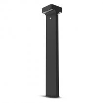 nova potelet 950mm 6w 3000k  solaire carre noir + detecteur ir (100808)