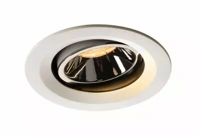 NUMINOS, encastr� de plafond int�rieur, 20�, blanc/chrome, LED, 2700K, orientable (1003567)
