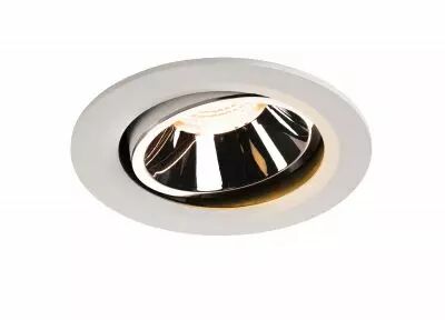 NUMINOS, encastr� de plafond int�rieur, 20�, blanc/chrome, LED, 2700K, orientable (1003639)