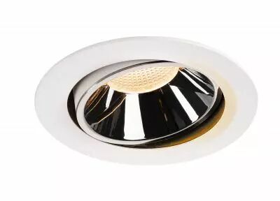 NUMINOS, encastr� de plafond int�rieur, 20�, blanc/chrome, LED, 2700K, orientable (1003711)