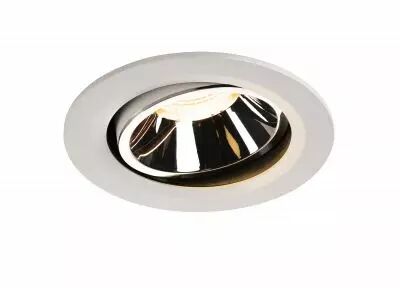 NUMINOS, encastr� de plafond int�rieur, 20�, blanc/chrome, LED, 3000K, orientable (1003663)