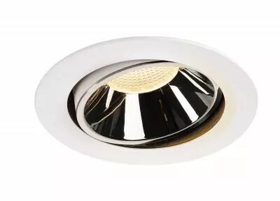 NUMINOS, encastr� de plafond int�rieur, 20�, blanc/chrome, LED, 3000K, orientable (1003735)