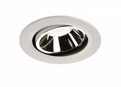 NUMINOS, encastr� de plafond int�rieur, 20�, blanc/chrome, LED, 4000K, orientable (1003687)