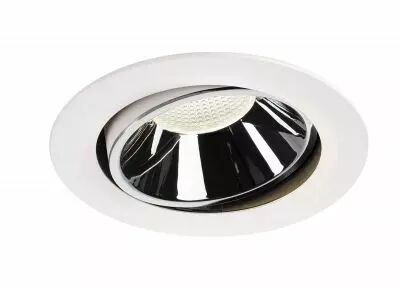 NUMINOS, encastr� de plafond int�rieur, 20�, blanc/chrome, LED, 4000K, orientable (1003759)