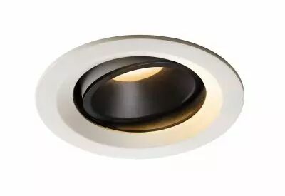 NUMINOS, encastr� de plafond int�rieur, 20�, blanc/noir, LED, 2700K, orientable (1003565)
