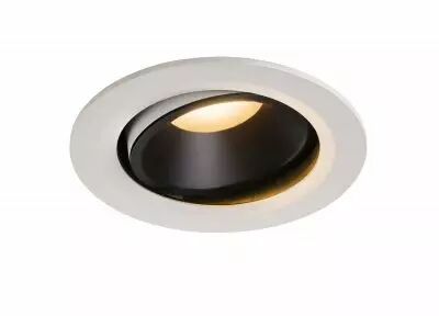 NUMINOS, encastr� de plafond int�rieur, 20�, blanc/noir, LED, 2700K, orientable (1003637)