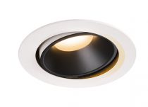 NUMINOS, encastré de plafond intérieur, 20°, blanc/noir, LED, 2700K, orientable (1003709)
