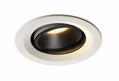 NUMINOS, encastr� de plafond int�rieur, 20�, blanc/noir, LED, 3000K, orientable (1003589)