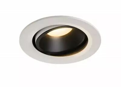 NUMINOS, encastr� de plafond int�rieur, 20�, blanc/noir, LED, 3000K, orientable (1003661)