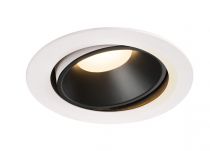 NUMINOS, encastré de plafond intérieur, 20°, blanc/noir, LED, 3000K, orientable (1003733)