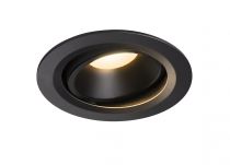 NUMINOS, encastré de plafond intérieur, 20°, noir, LED, 3000K, orientable (1003649)